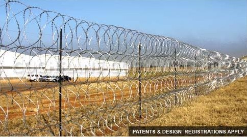 security engineering solutions 730mm concertina razor wire wall
